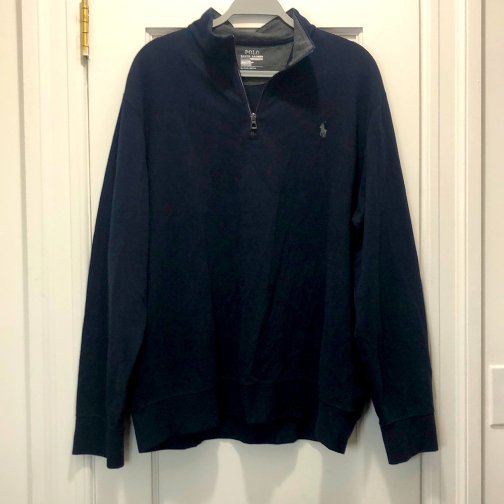 Polo Ralph Lauren Navy blue 1/4 Zip up Sweater